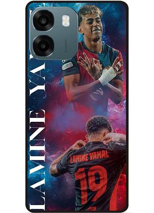 Силиконовый чехол бампер для oppo a6 с рисунком ламин ямаль lamine yamal