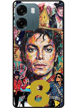 Силиконовый бампер чехол для oppo a6 michael jackson майкл джексон