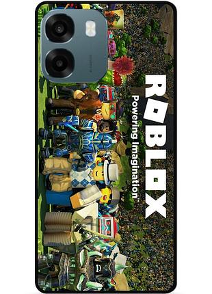 Силіконовий чохол бампер для oppo a6 з картинкою роблокс roblox