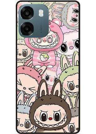 Силиконовый чехол бампер для oppo a6 с рисунком лабубу labubu