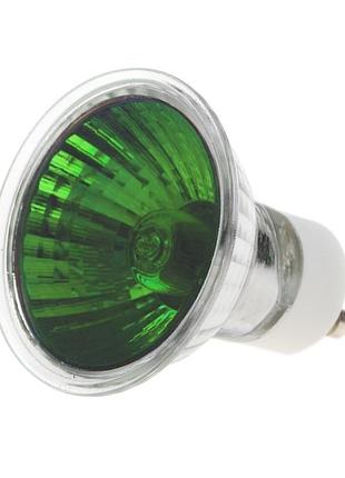 Лампа галогенная 50w gu10 mr16 (36) green 220v