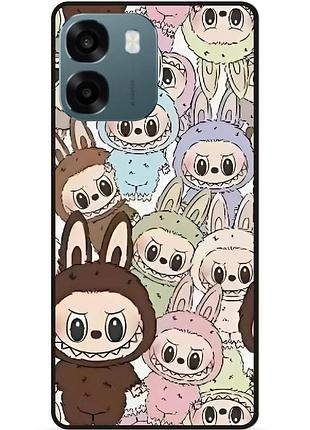 Чехол силиконовый бампер для oppo a6 с картинкой labubu лабубу