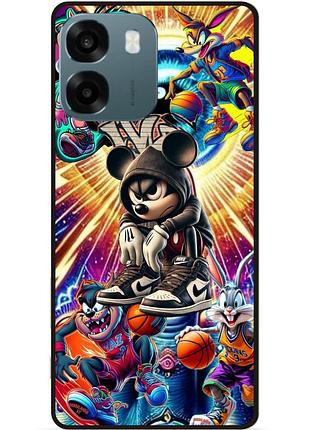 Силіконовий чохол бампер для oppo a6 з малюнком микки маус disney