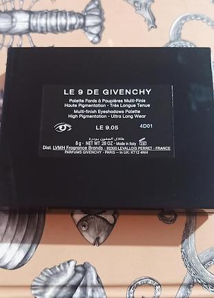 Палетка теней для век givenchy, 9 цветов, новая 4