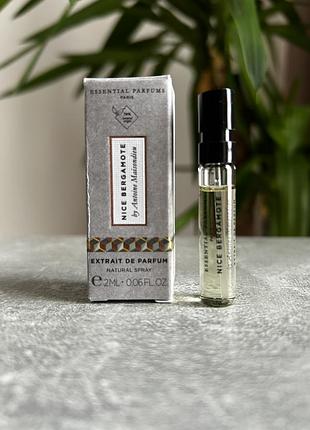 Essential parfums nice bergamote extrait  парфуми пробник 2 мл.
