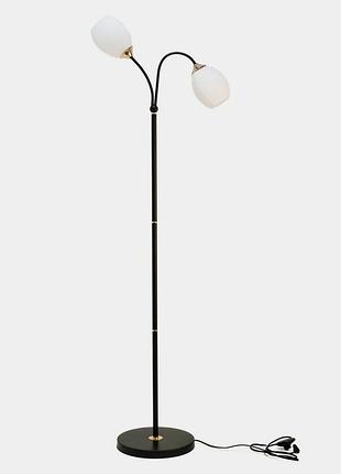 Торшер lk-725f/2 e27 wh/bk