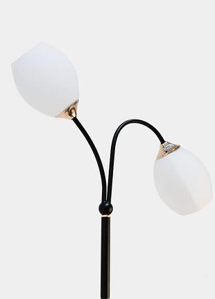 Торшер lk-725f/2 e27 wh/bk 2