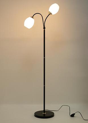 Торшер lk-725f/2 e27 wh/bk 3