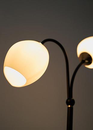 Торшер lk-725f/2 e27 wh/bk 4