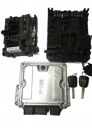 Блок управления двигателем эбу двигуна immo peugeot 307 2.0 hdi 9650221480