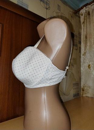 Бюстгальтер-балконет у горошок, розмір 38dd/85e 3