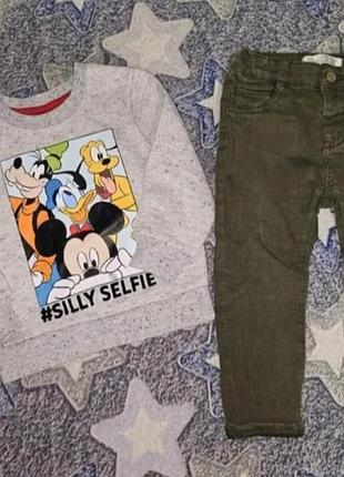 Zara disney крутой комплект 12-18 мес