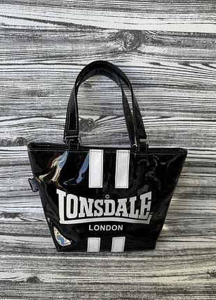 Брендова лакова сумка lonsdale