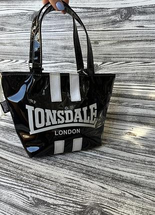 Брендова лакова сумка lonsdale 5