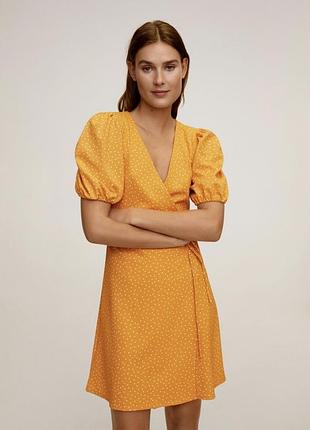 Сукня mango в горошок