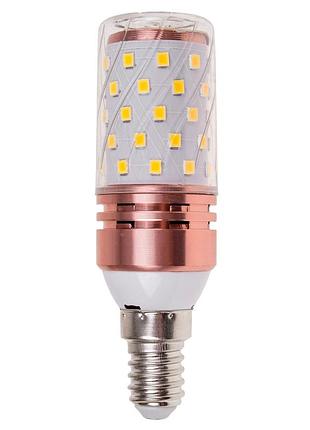 Лампа светодиодная led 12w e14 ww t30