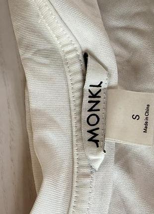 Футболка біла monki 2