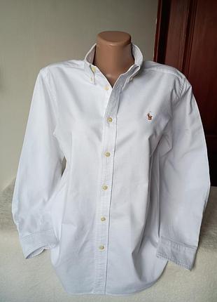 Сорочка котонова біла ralph lauren xs/s розмір