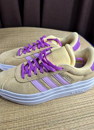 Оригинальный 100% женские кроссовки кроссовки adidas vl court bold на высокой платформе (размер 391⁄3-25см)