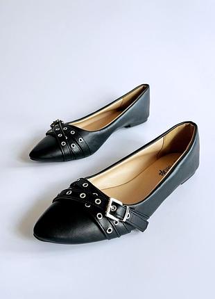 Балетки с ремешками от feetya 🖤
