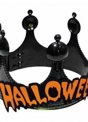 Корона черная карнавальная готическая король halloween