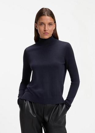 Женский свитер с горловиной из шерсти мериноса hugo womenswear.