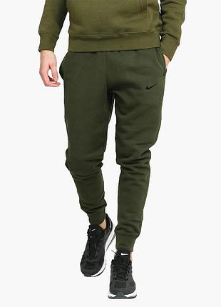 Оригінал штани чоловічі nike club fleece tapper cuffed pants green розмір м