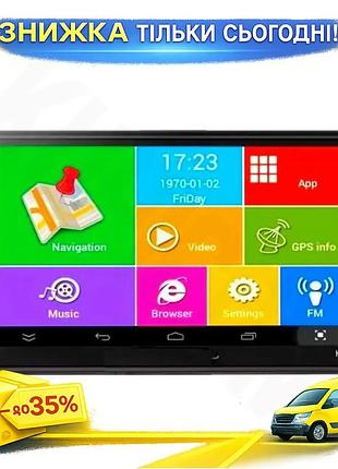 Автомобильный gps-навигатор 719a 7 дюймов android 2+16gb мультимедийный навигатор для легкового и грузов ku-22