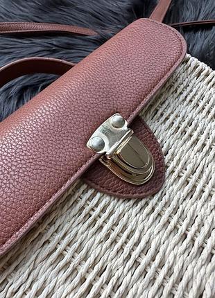 Плетена шоколадна сумка 👜 5