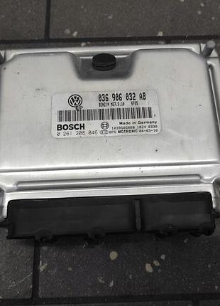 Блок управления двигателем эбу volkswagen caddy 036906032ab 0261208046