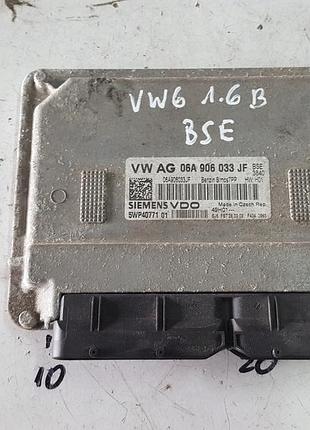 Блок управления двигателем эбу volkswagen golf 6 vi 08-13r 1.6 8v mpi bse engine ler 06a906033jf
