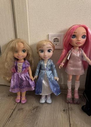 Ляльки disney ельза та рапунцель, poopsie