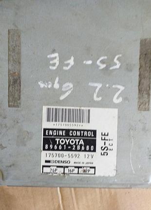 Блок управления двигателем эбу toyota celica vi 2.2 5s-fe 89661-2b680