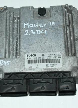 Блок управления двигателем эбу 237102265r renault master iii 2.3dci