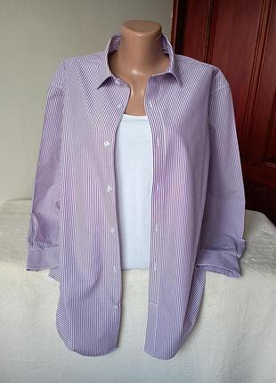Сорочка класична в смужку m&s xl/xxl/xxxl розмір