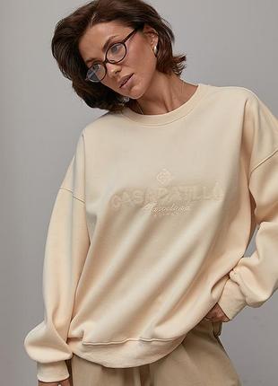 Жіночий утеплений світшот oversize з начосом