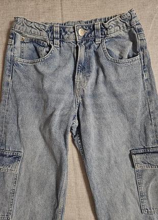 Джинсы loose fit прямые широкие 4