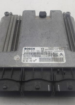Блок управления двигателем эбу peugeot citroen 9666104080 0281015199
