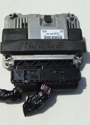 Блок управления двигателем эбу керувальний audi 0281018129 03l906018kj