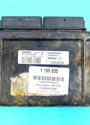 Блок управління двигуном ебу renault megane i 8200059089 1.6 16v