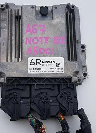 Блок управління двигуном ебу nissan note ii e12 0281030850 1.5 dci