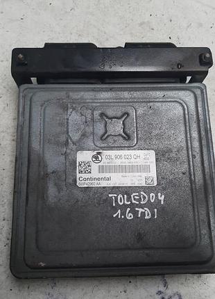 Блок управления двигателем эбу seat toledo 4 iv 12-18 1.6 tdi мотоблок управління двигуном 03l906023qh