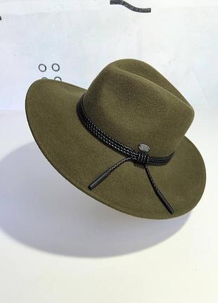 Капелюх вовняний оливковий  bailey hollywood
