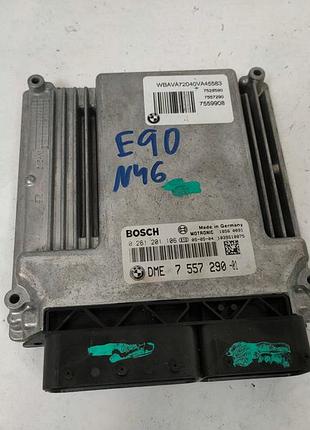 Блок управления двигателем эбу bmw e90 2.0 b 7557290 2