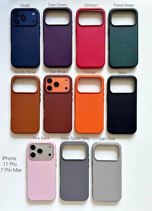 Шкіряний чохол на айфон 13 14 15 16 17 про макс чехол на iphone pro max кожаный кожа magsafe магсейф