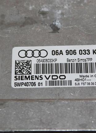 Блок управления двигателем эбу 06a906033kp audi a3 2