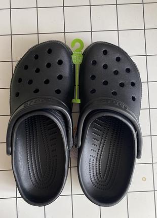 Crocs classic black крокс сабо чорні нові оригінал 39-40