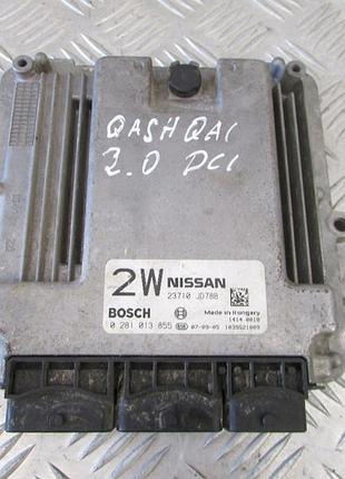 Блок управления двигателем эбу 23710jd78b 2.0 dci nissan qashqai|j10 qashqai j10 07r