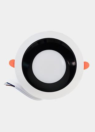 Точечный лед светильник hdl-ds 186/15w nw wh/bk