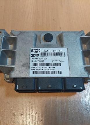 Блок управління двигуном ебу peugeot citroen 2.0 16v iaw6lp1.49 9654792980 9657009380